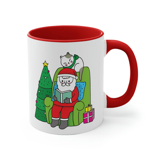 Santa Claus Cat Mug