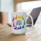 Happy Easter Rainbow Bunnies Mug