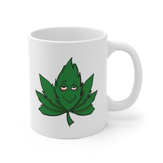 Stoner Cannabis Leaf Mug