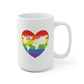 Worldwide Pride Rainbow Heart Mug