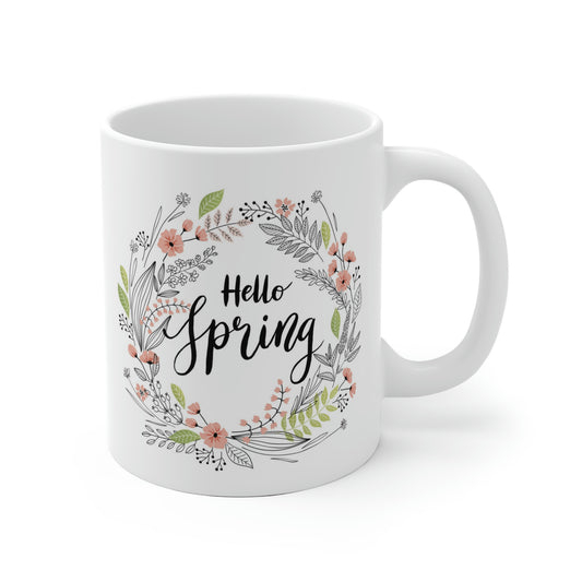 Hello Spring Flower Mug