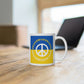 Stand With Ukraine Peace Sign Mug