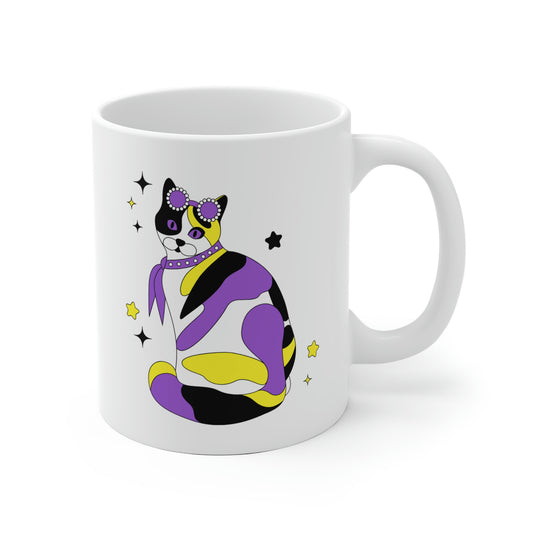 Nonbinary Calico Cat Mug