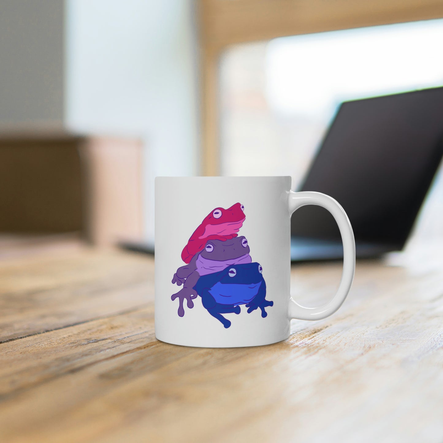 Bisexual Frog Stack Mug