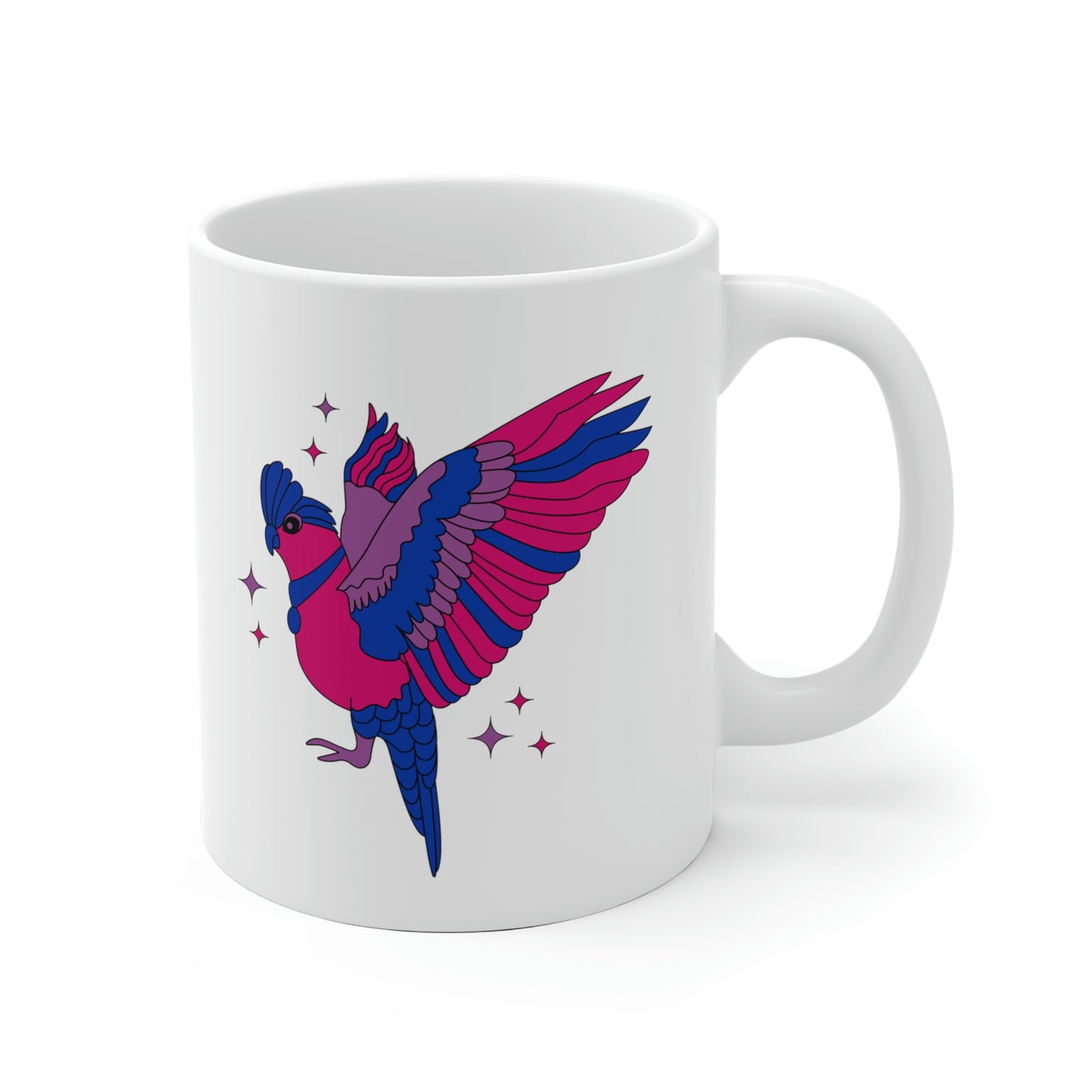 Bisexual Galah Bird Mug