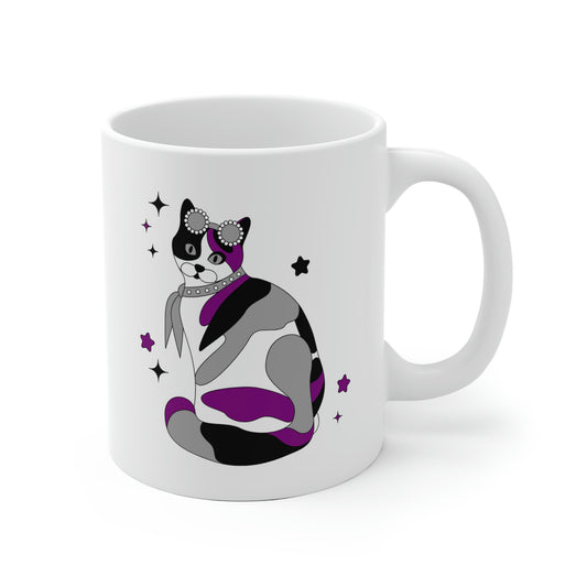 Asexual Calico Cat Mug