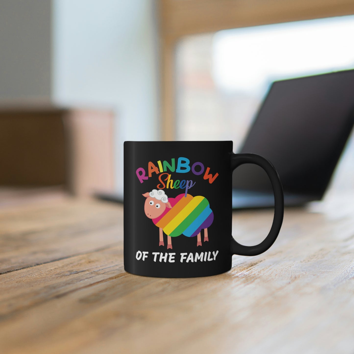 Rainbow Sheep Of The Family Mug