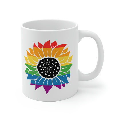 Rainbow Sunflower Mug