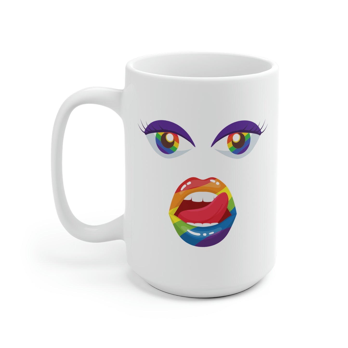 Rainbow Face Mug