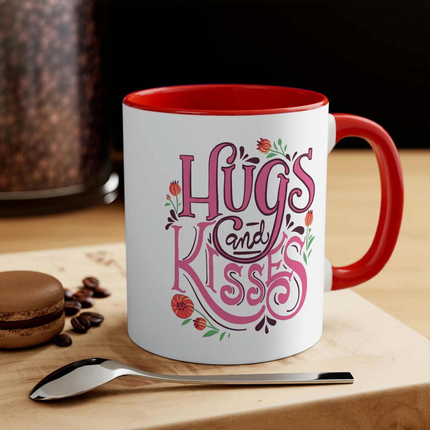 Hugs And Kisses Roses Mug