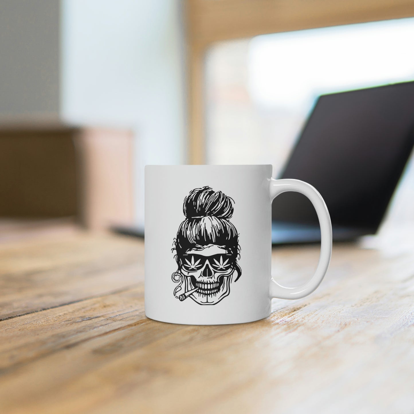 Stoner Woman Skull Mug