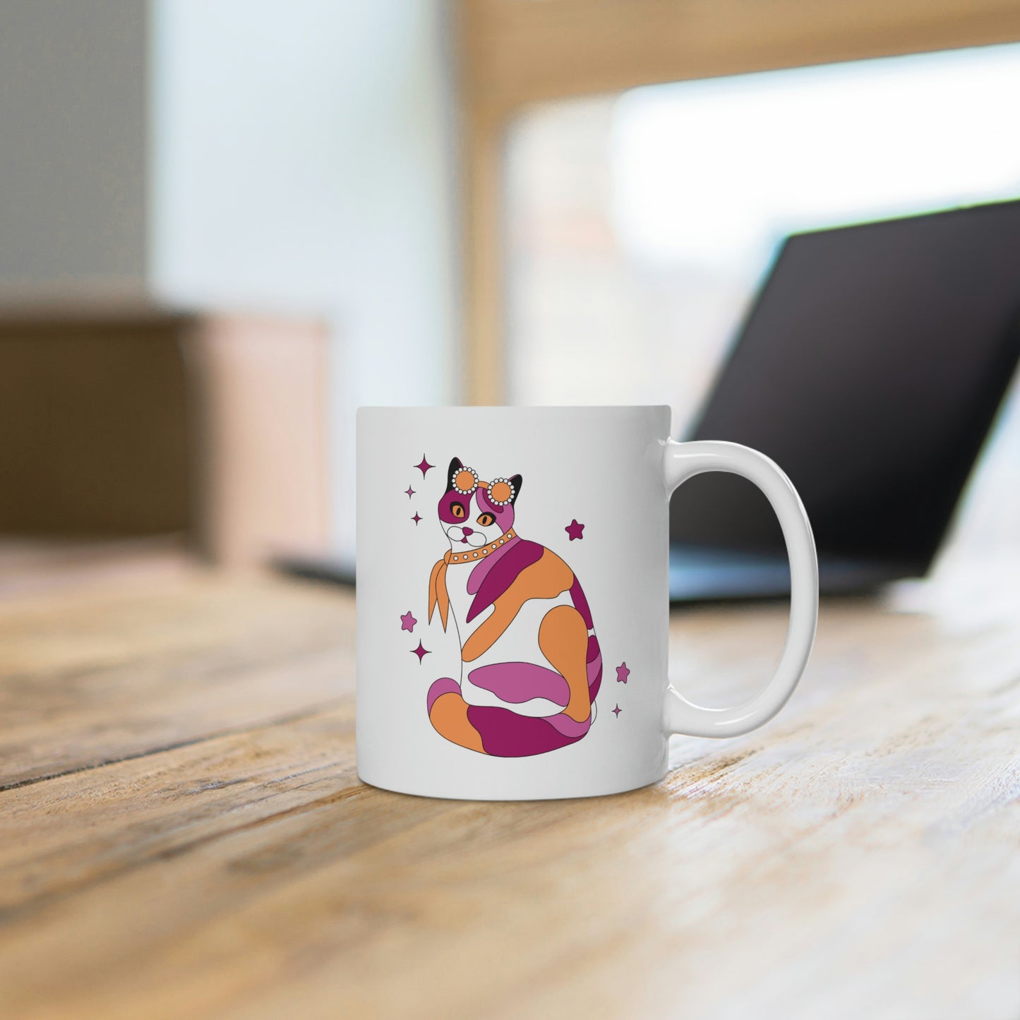 Lesbian Calico Cat Mug