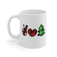 Peace Love Christmas Mug