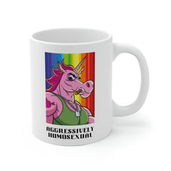 Aggressively Homosexual Unicorn Mug