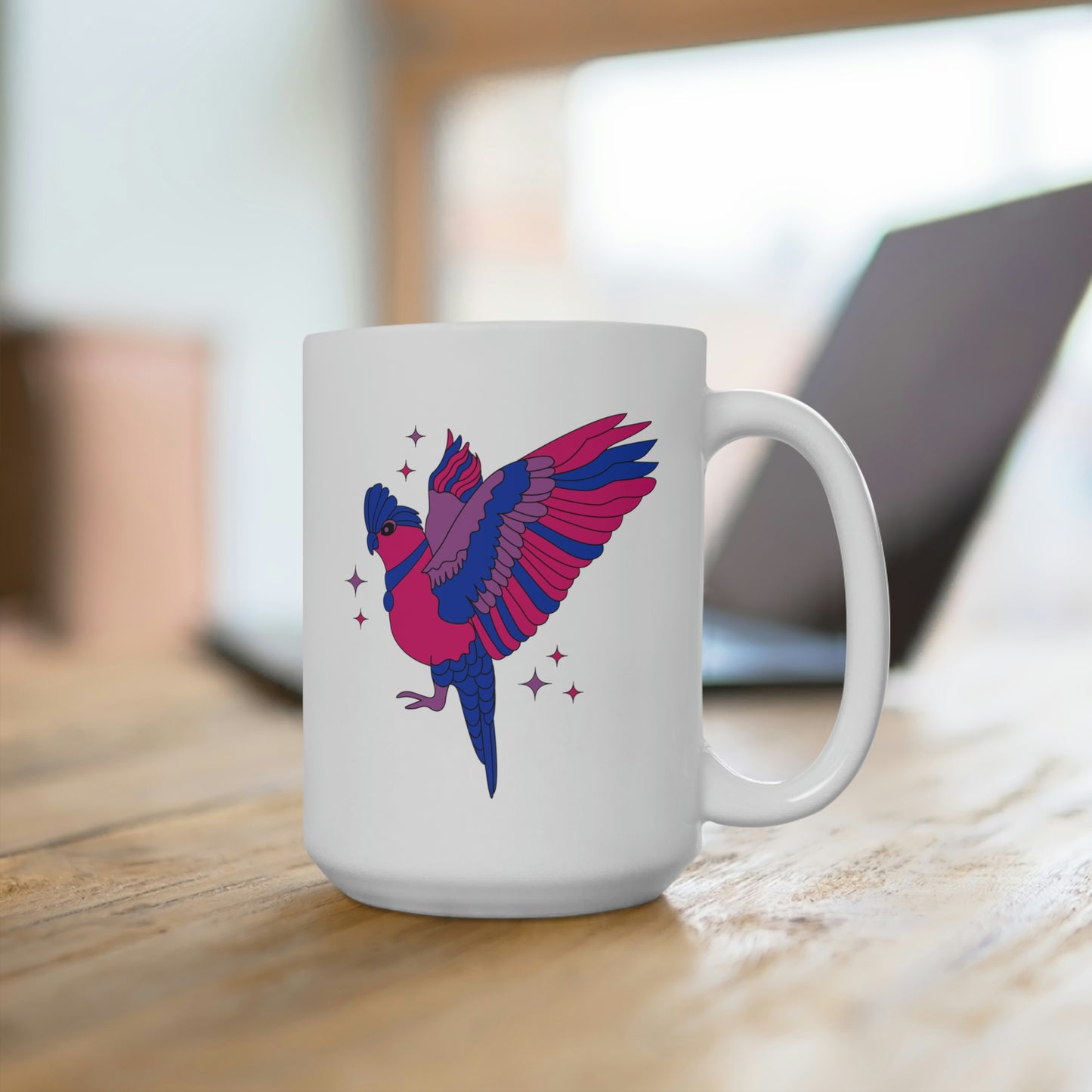 Bisexual Galah Bird Mug