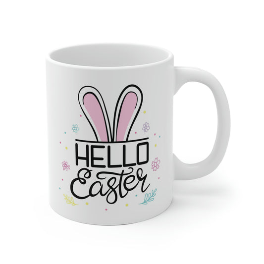 Hello Easter Bunny Ears Mug