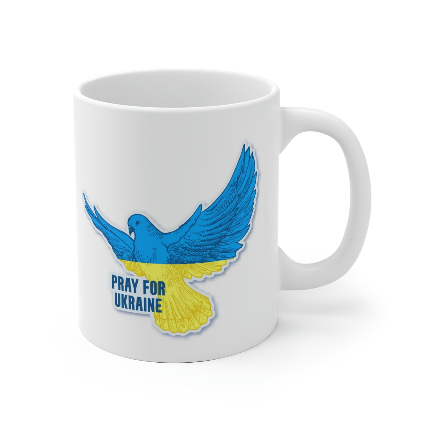 Pray For Ukraine Dove Of Peace Mug