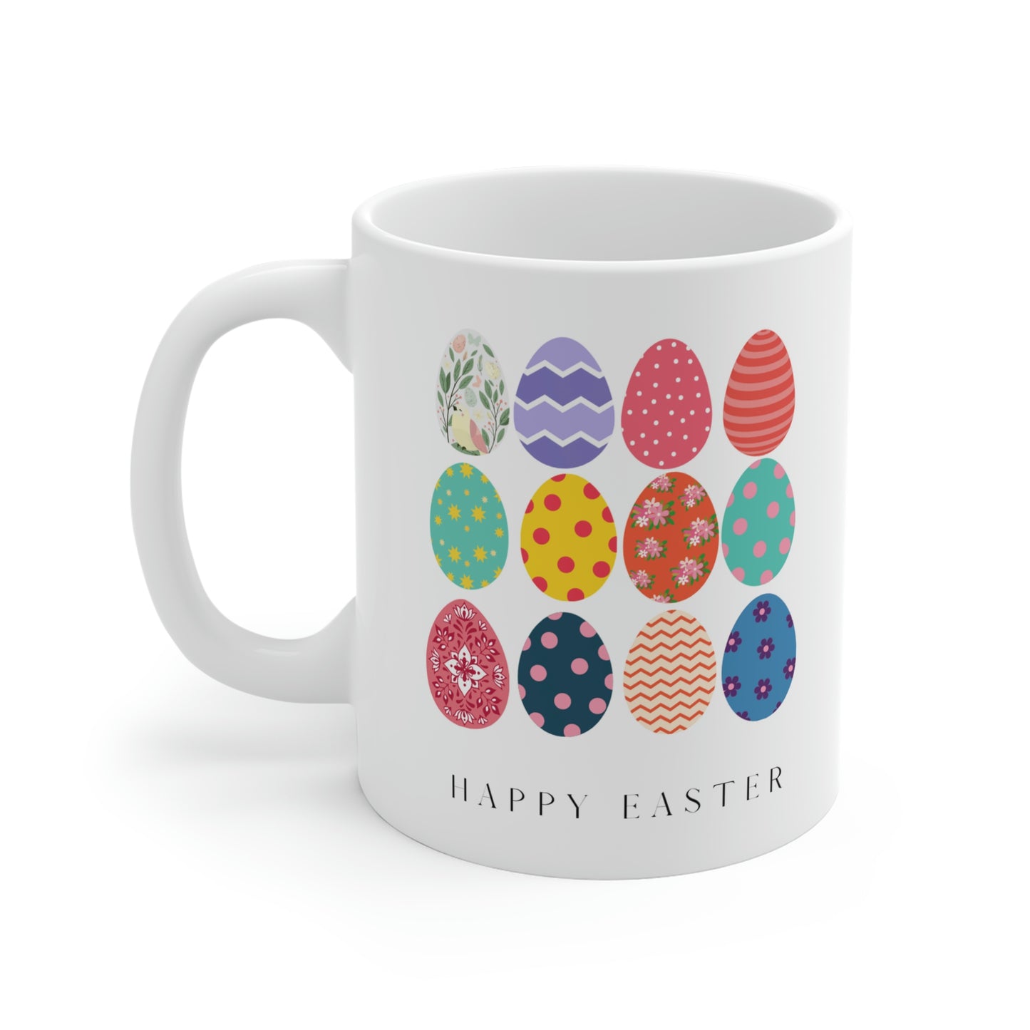 Happy Easter Colored Eggs Mug