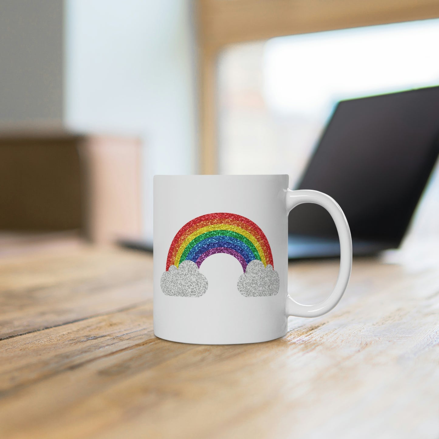 Sparkly Rainbow Mug