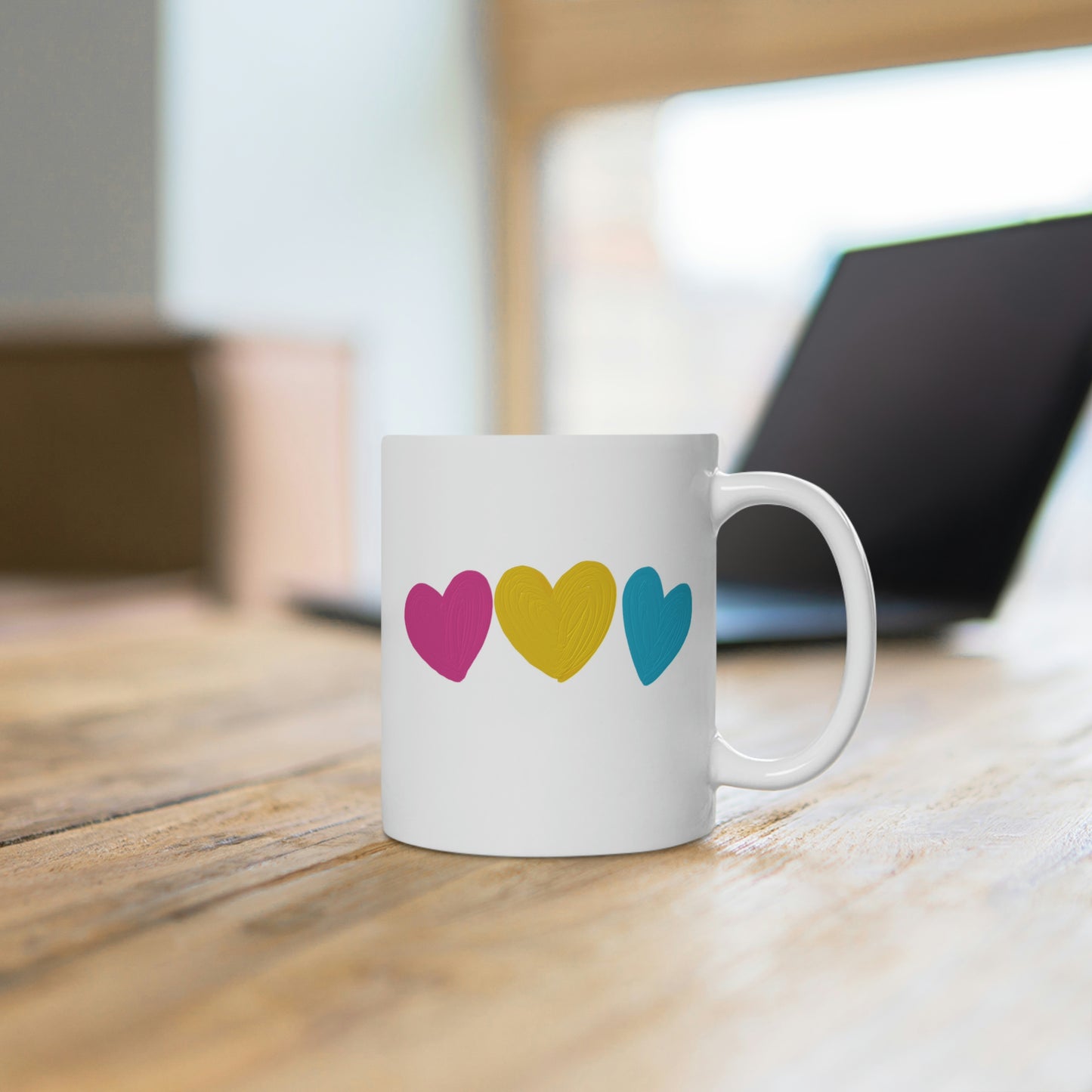 Pansexual Pride Hearts Mug