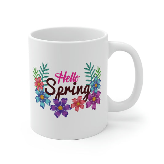 Hello Spring Flower Mug