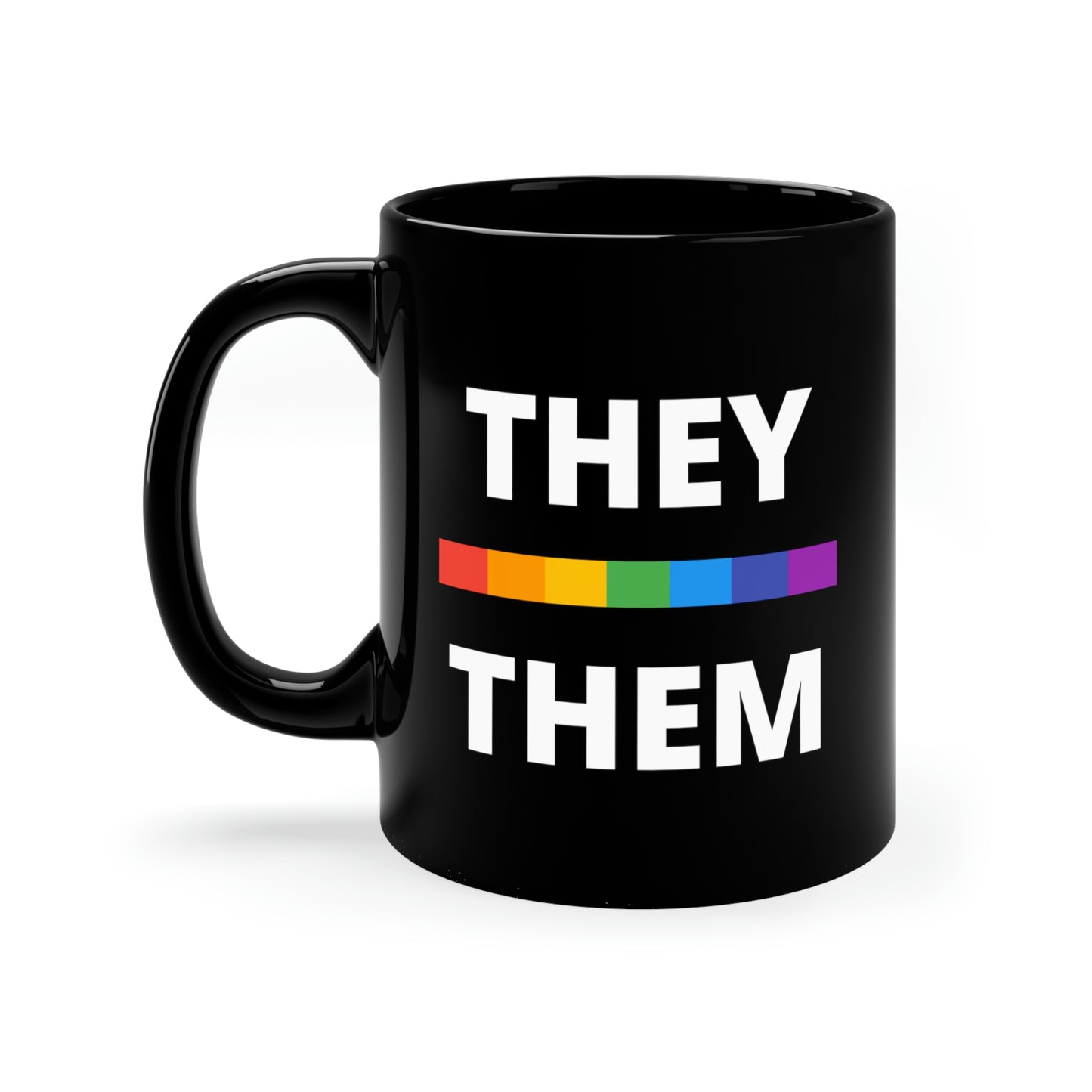 They/Them LGBTQ Flag Pronoun Mug