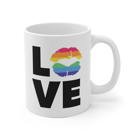 Love Rainbow Kiss Mug