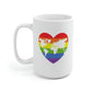 Worldwide Pride Rainbow Heart Mug