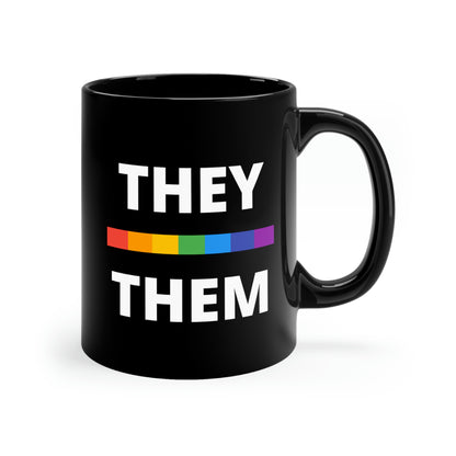 They/Them LGBTQ Flag Pronoun Mug