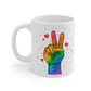 Rainbow Peace Mug