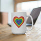 Sparkly Rainbow Heart Mug