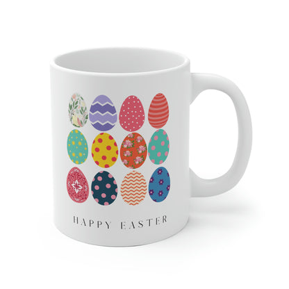 Happy Easter Colored Eggs Mug