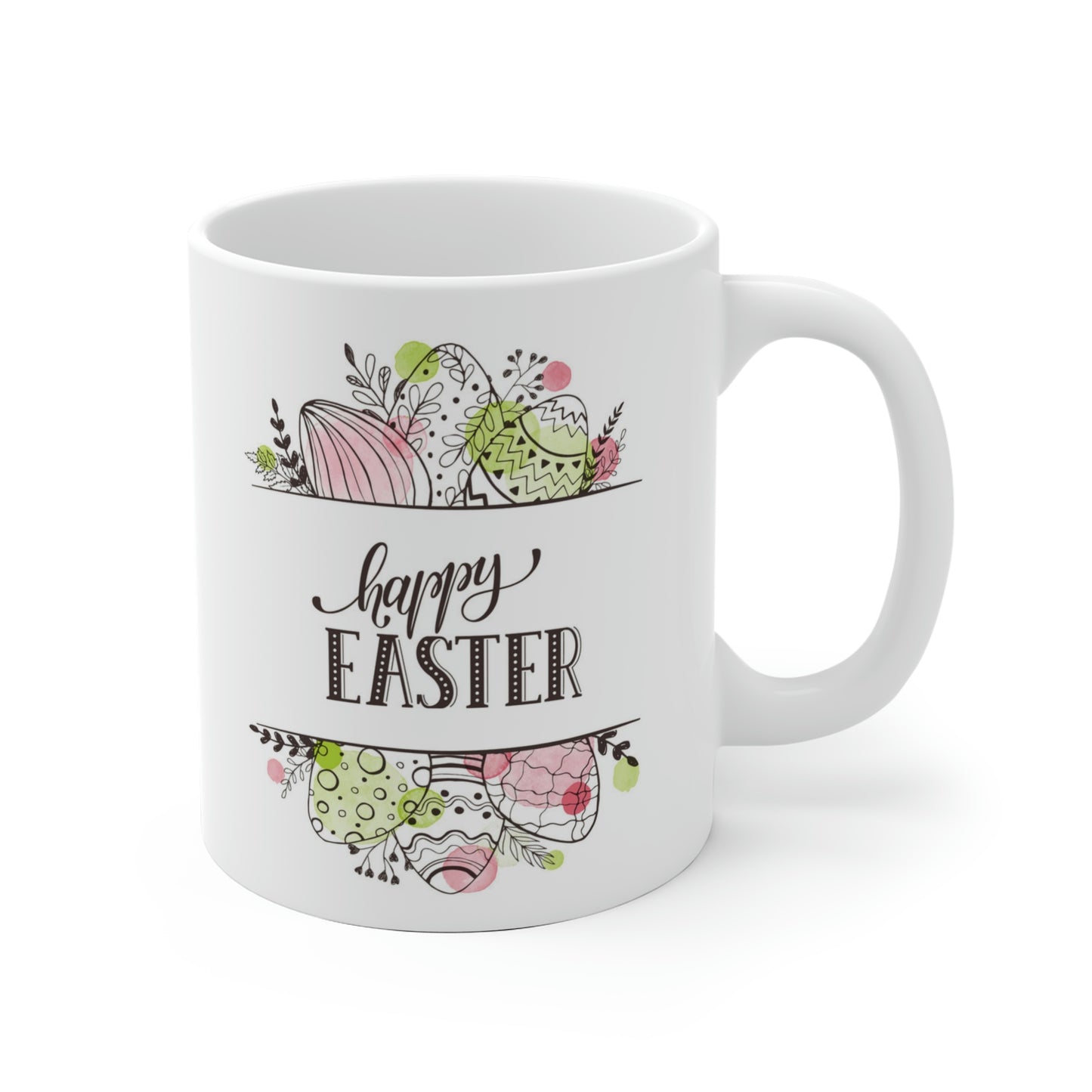 Happy Easter Floral Egg Mug