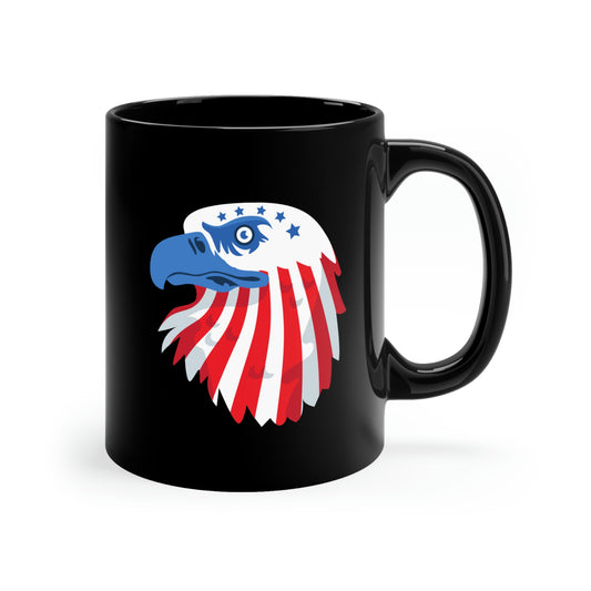 American Flag Bald Eagle Mug