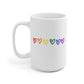 Rainbow Hearts Mug