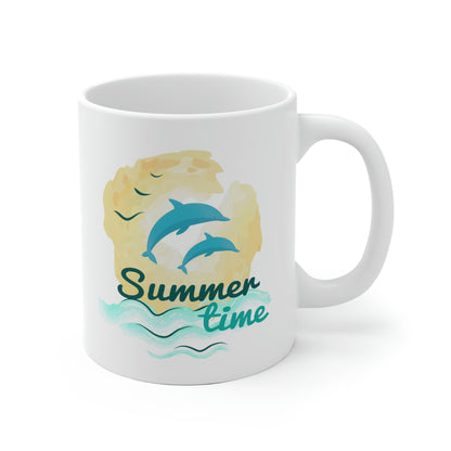 Summer Time Dolphins Mug