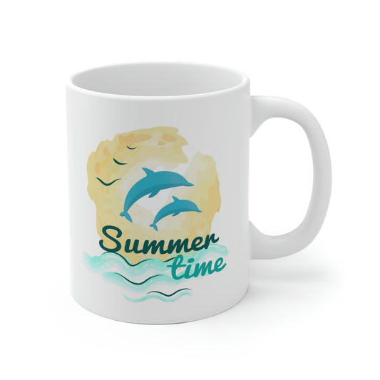 Summer Time Dolphins Mug