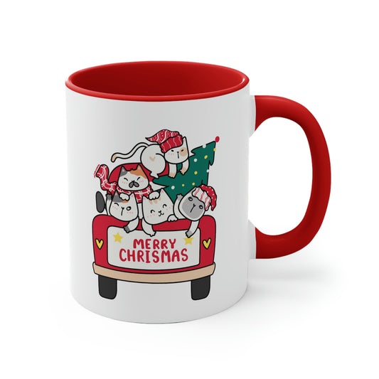 Merry Christmas Cats Mug