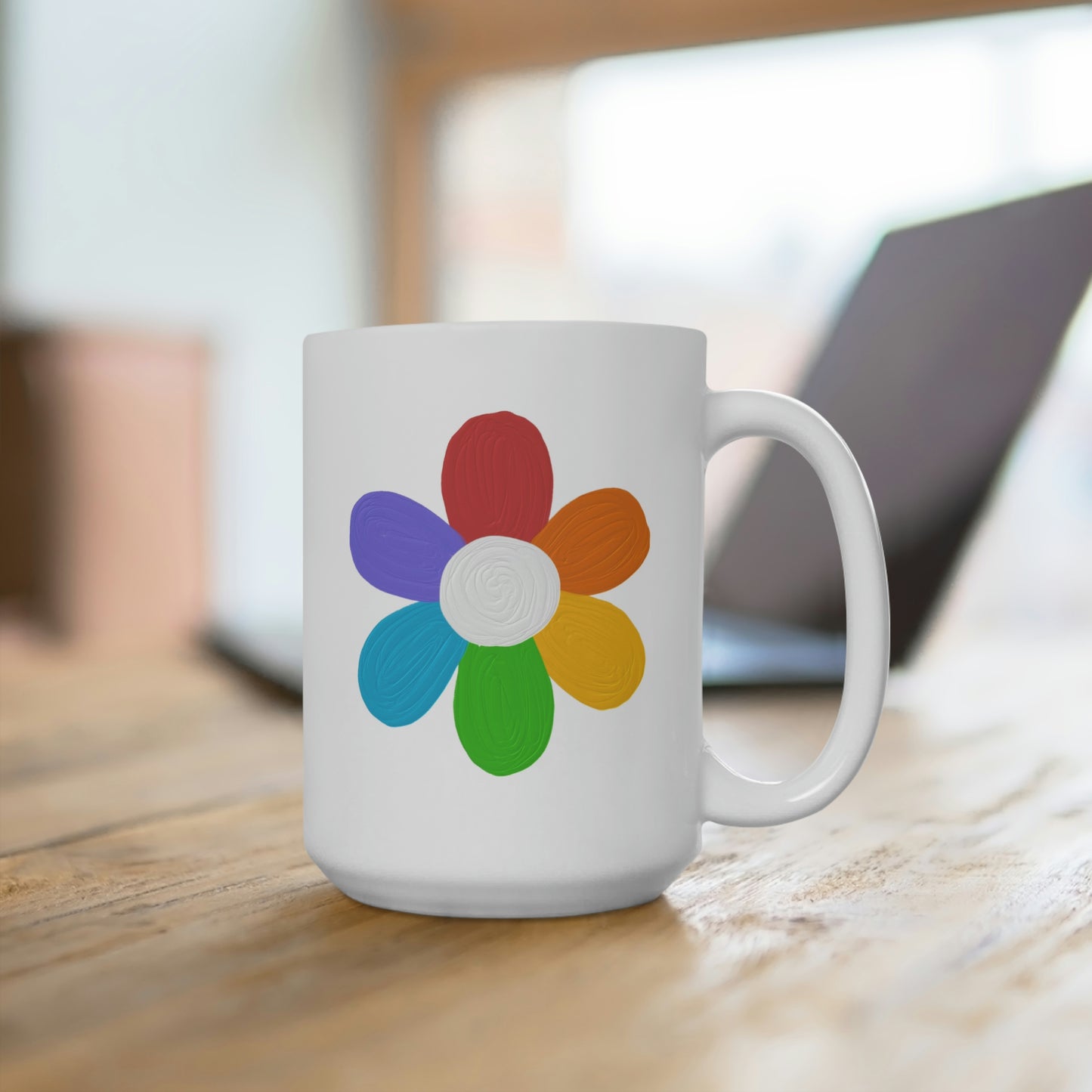 Rainbow Flower Mug