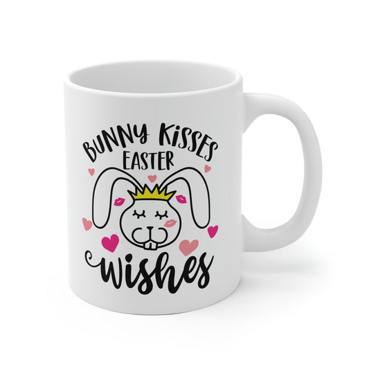 Bunny Kisses Easter Wishes Mug