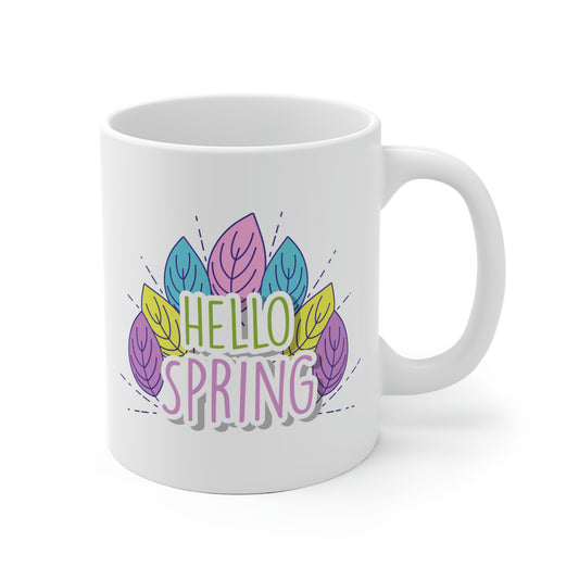 Hello Spring Flower Mug