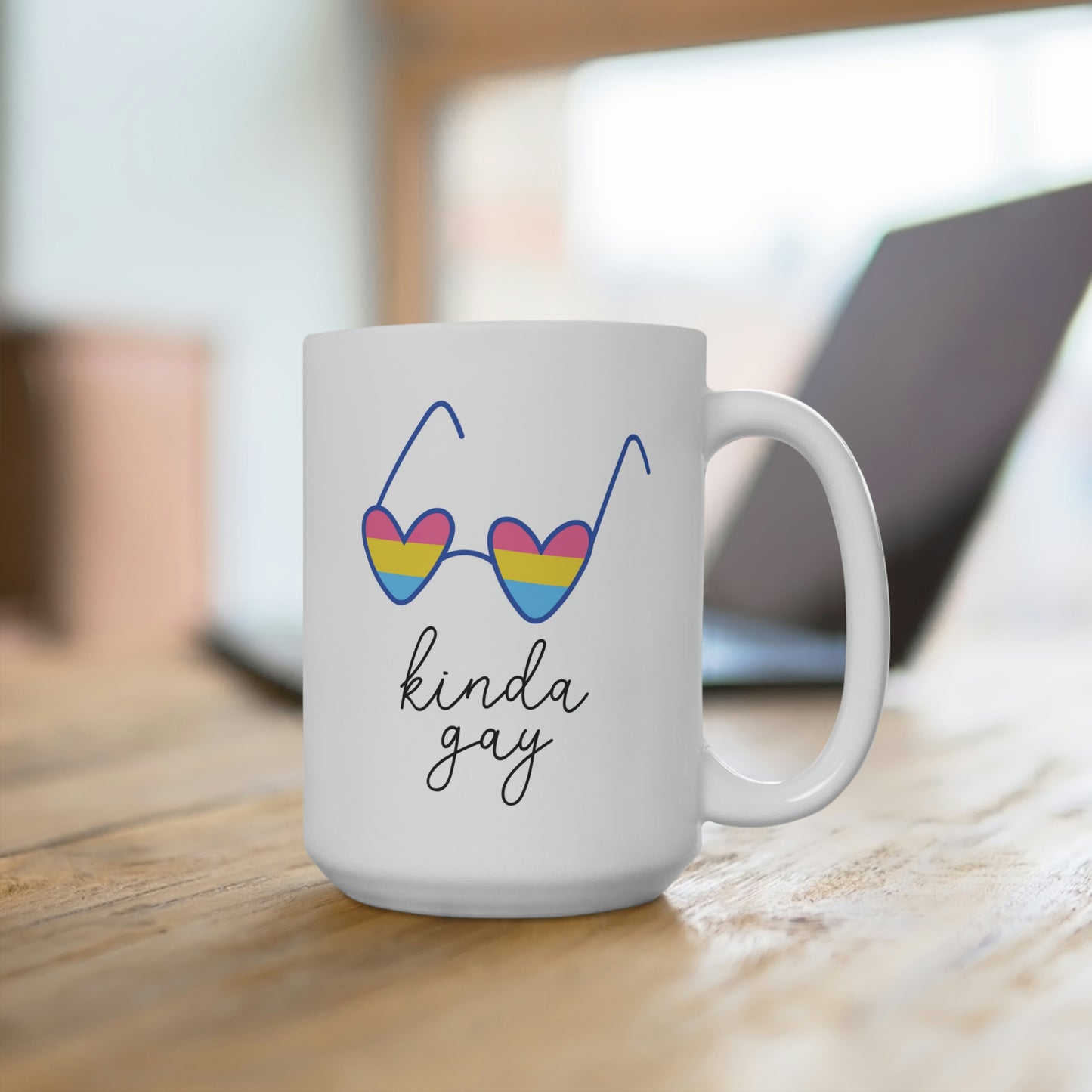 Kinda Gay Pansexual Sunglasses Mug