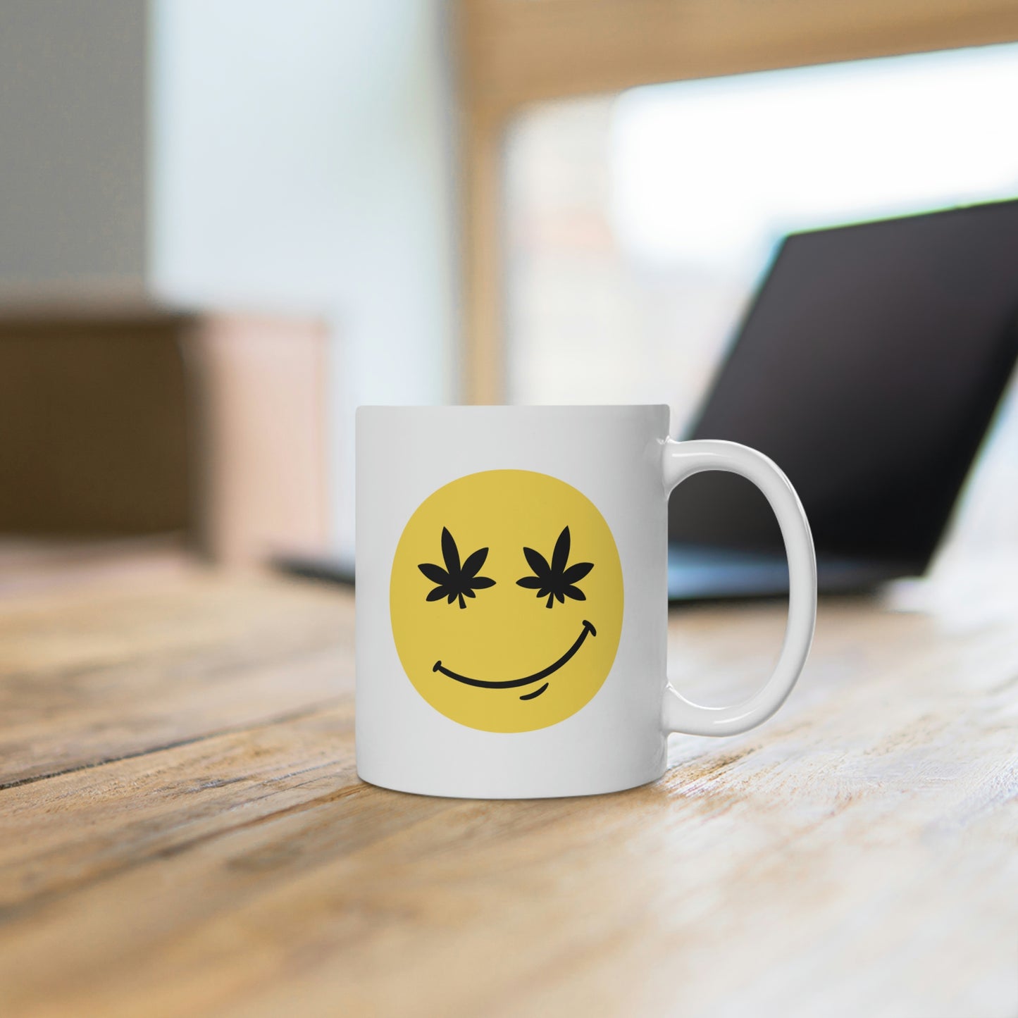 Stoner Smiley Face Mug