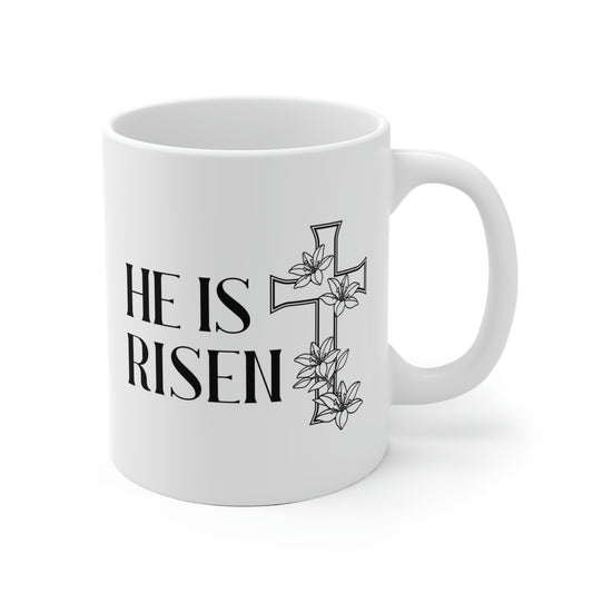 He Is Risen Mug Cross Mug