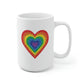 Sparkly Rainbow Heart Mug