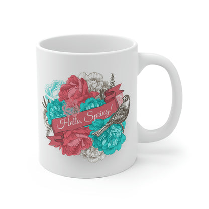 Hello Spring Bird Mug