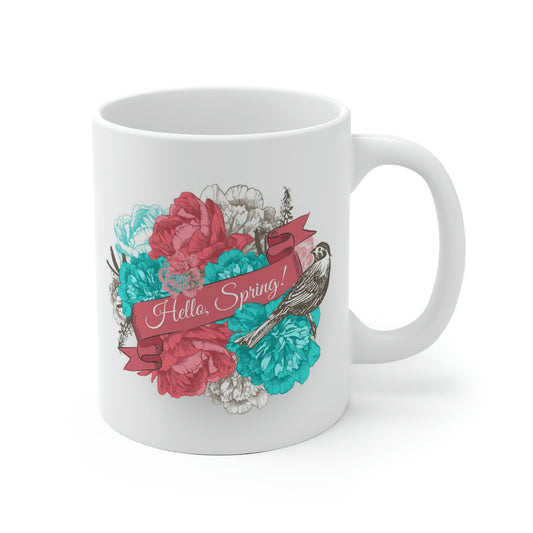 Hello Spring Bird Mug