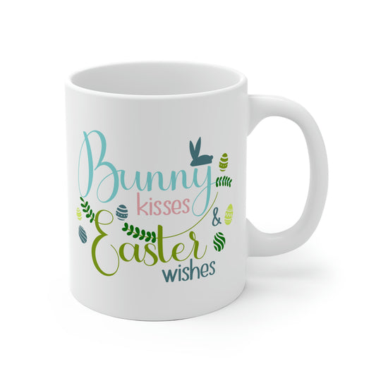 Bunny Kisses Easter Wishes Mug
