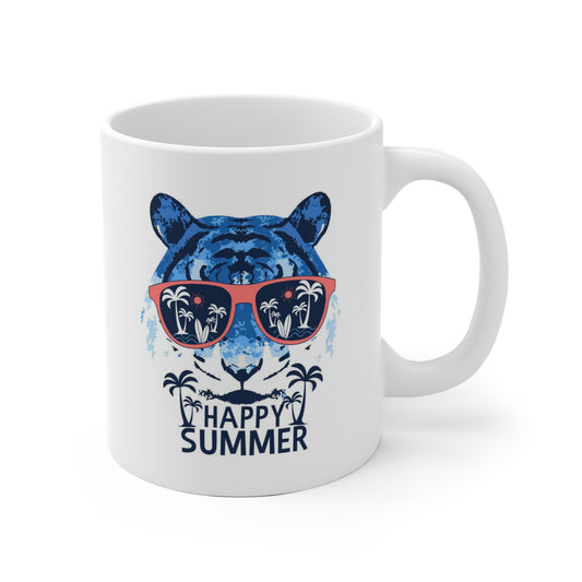 Happy Summer Tiger Mug