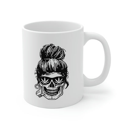 Stoner Woman Skull Mug